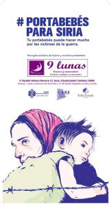 Cartel campaña portabebés para Siria