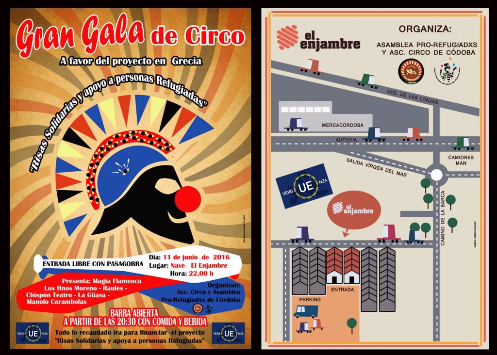 Cartel Gala Benéfica proyecto Risas Solidarias