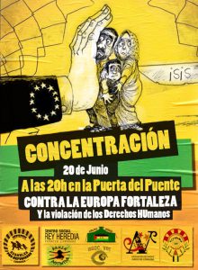 Concentración para conmemorar el Día Internacional de las Personas Refugiadas. 20h en la Puert del Puente de Córdoba.