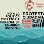 Lunes 26 de agosto: Acto de protesta contra la política criminal de fronteras de la UE