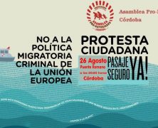 Lunes 26 de agosto: Acto de protesta contra la política criminal de fronteras de la UE