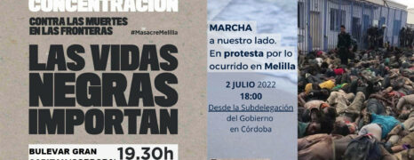 Acciones contra la masacre en Melilla: Viernes 1 y Sábado 2